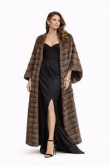 57” Tip-Dyed Barguzin Russian Sable Opera Coat- One of a Kind