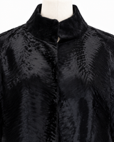 Archive & Vintage 16" Black Broadtail Evening Cape Jacket