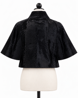 Archive & Vintage 16" Black Broadtail Evening Cape Jacket