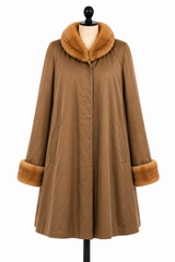 Archive & Vintage 35" Whiskey Mink Swing Coat -Fully Reversible
