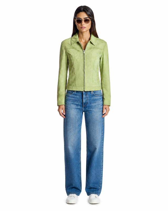 Suede Shirt Collar Jacket / Maximilian