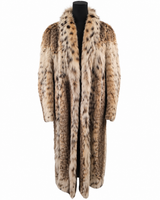 Archive & Vintage 47" Lynx Coat with Shawl Collar