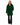 Maximilian 35" Emeral Green Dyed Horizontal Chinchilla Coat