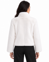 Maximilian One-of-a-Kind 22" White Bleached Mink Jacket