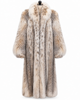 50" Natural Lynx Coat with Shawl Collar | Maximilian Archive & Vintage