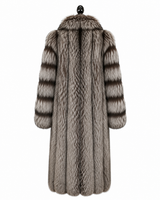 Archive & Vintage 51" Natural Silver Fox Coat