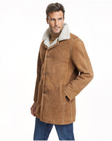 Abrigo de piel de oveja para hombre