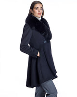 Woolblend Fit and Flare Coat-Maximilian