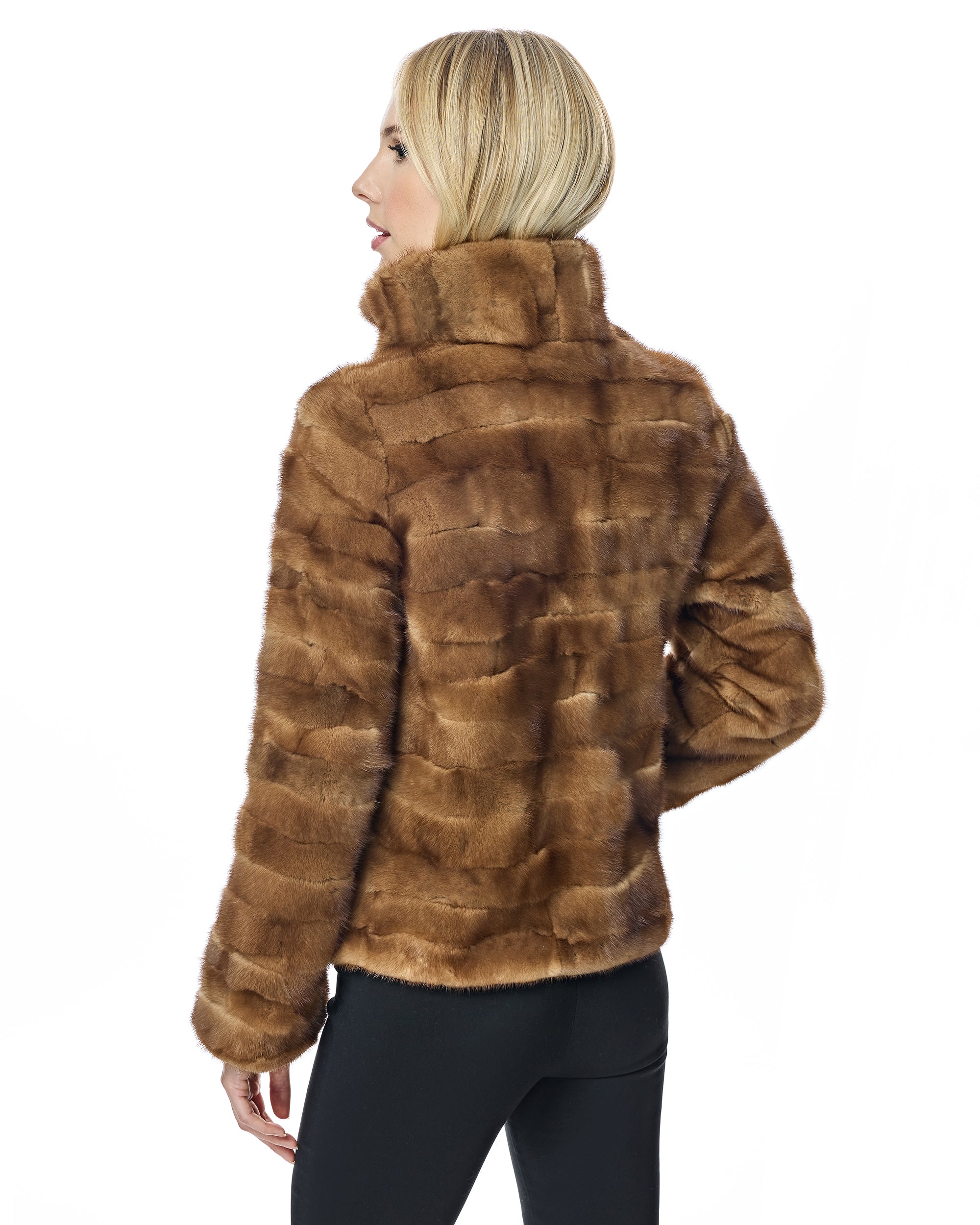 Mink Sections Jacket