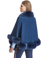 Julia & Stella Cashmere & Fox Trim Cape