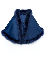 Julia & Stella Cashmere & Fox Trim Cape