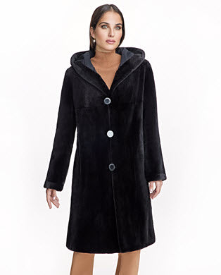 Sheared Mink Reversible Coat