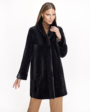 Sheared Mink Reversible Coat