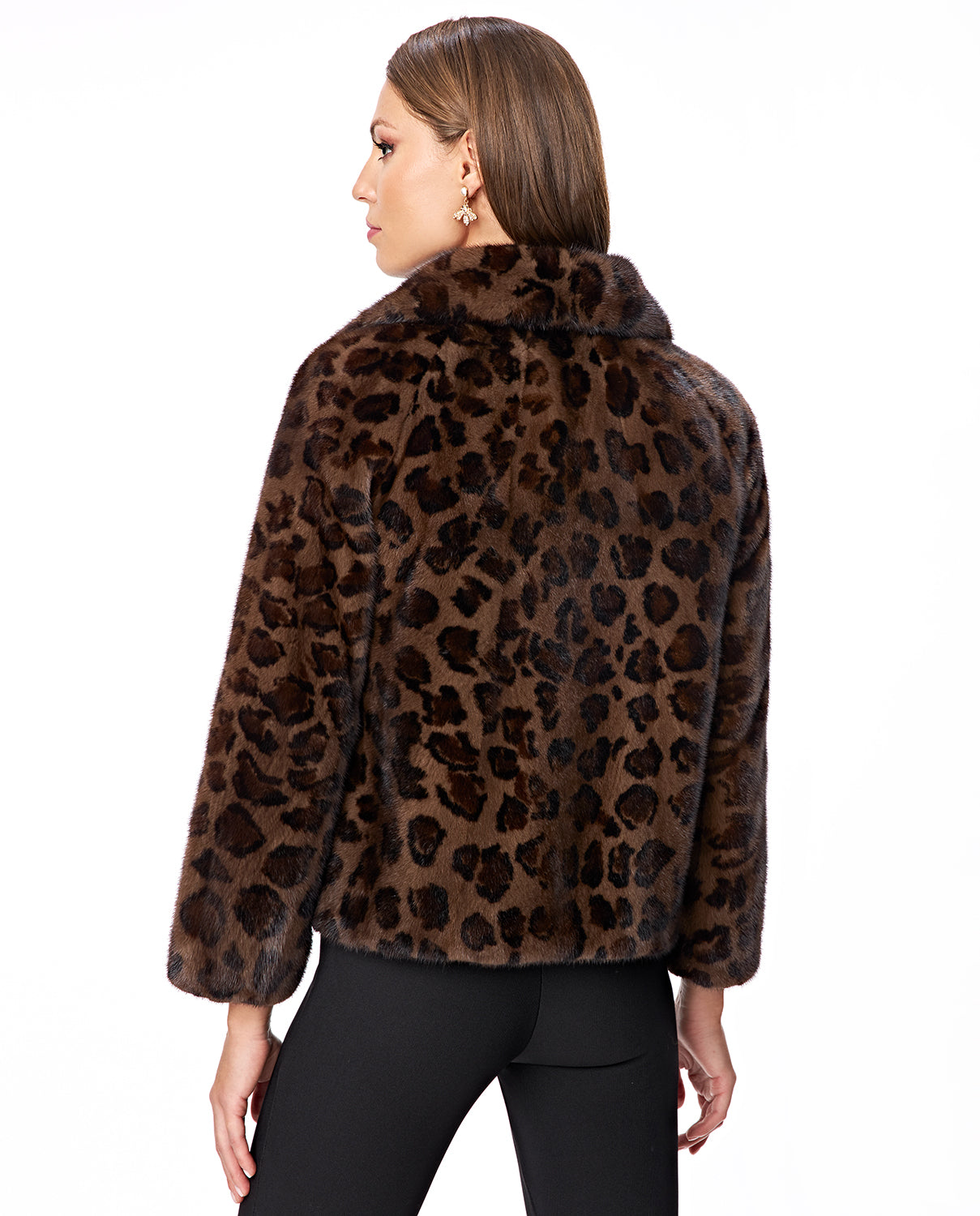 Animal Print Mink Jacket