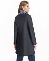 Sheared Mink Reversible Coat with Chinchilla Trim