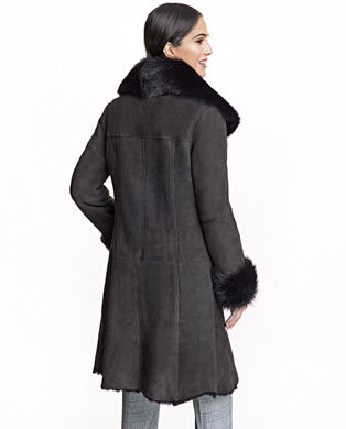 Calvin klein toscana shearling hot sale coat