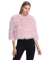 Cropped Feather Bolero- Maximilian