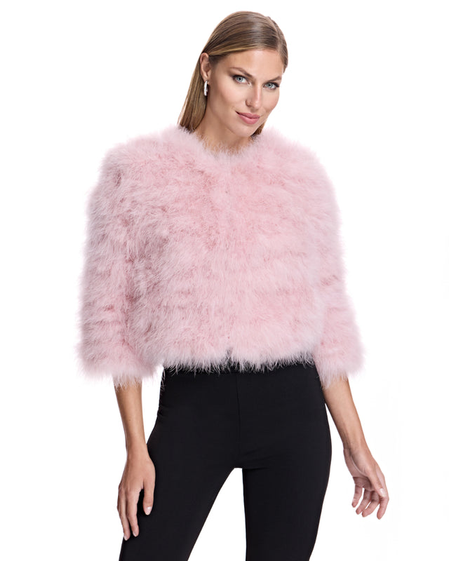 Cropped Feather Bolero- Maximilian