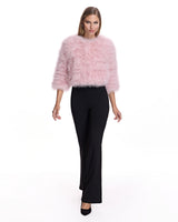 Cropped Feather Bolero- Maximilian