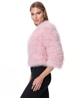 Cropped Feather Bolero- Maximilian