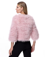 Cropped Feather Bolero- Maximilian