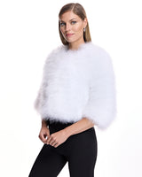Cropped Feather Bolero- Maximilian