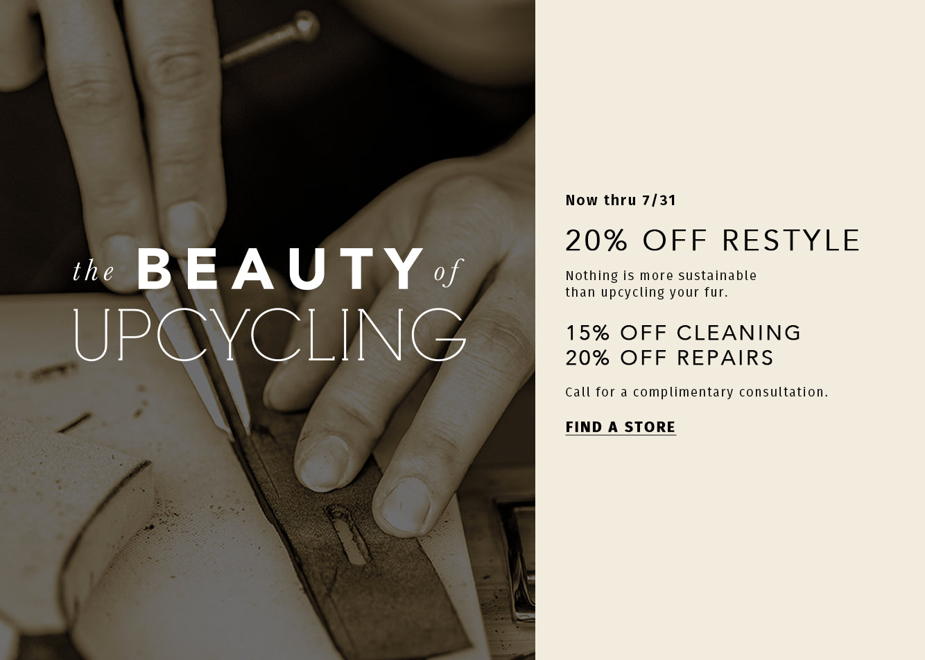 Storage, Cleaning, Repairs & Restyle