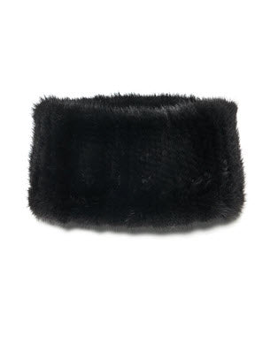 Knitted Mink Section Headband