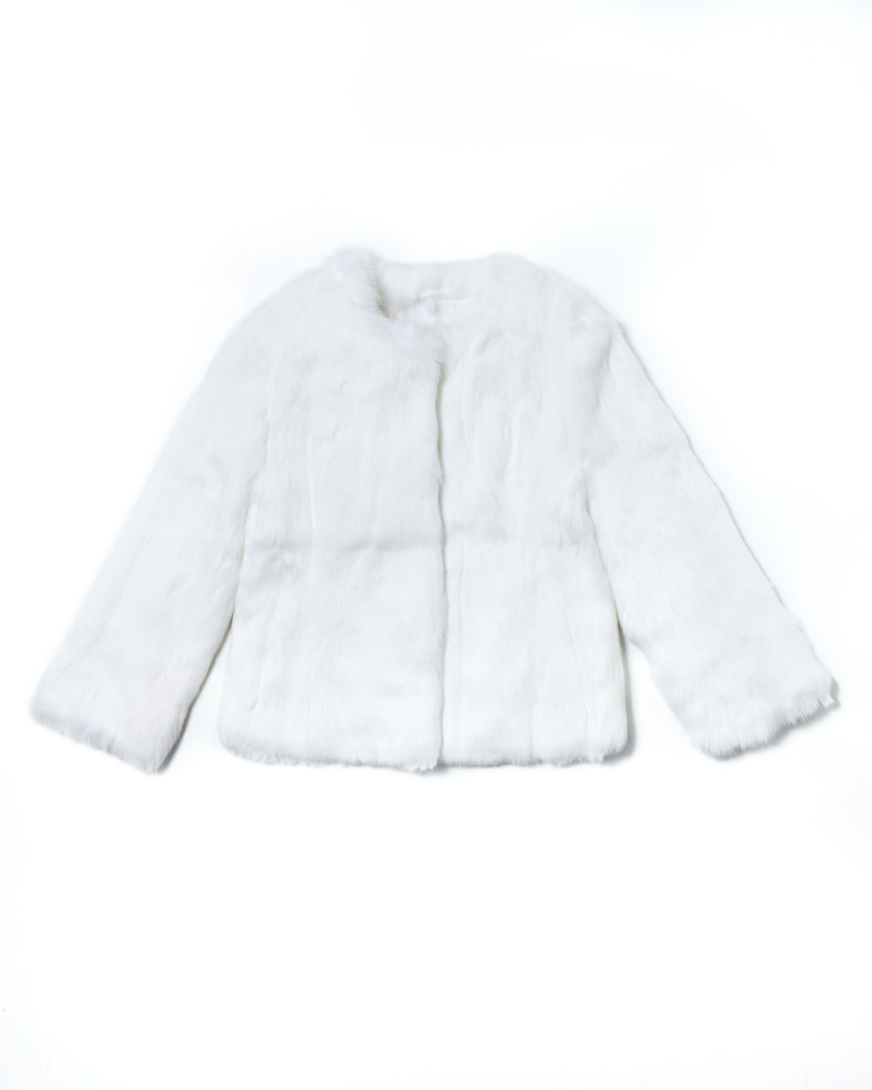 Buy Collarless Rabbit Jacket Online | Maximilian